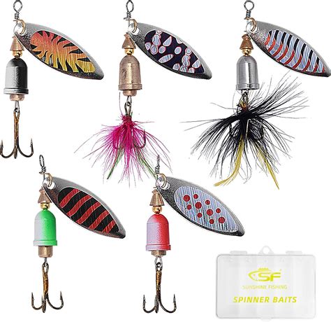 Sf Fishing Lure Spinner Baits For Bass Fishing Trout Salmon Hard Metal