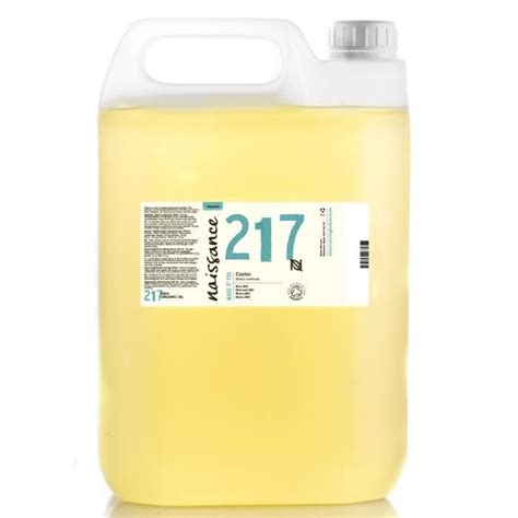 Huile Végétale de Ricin BIO 5 Litres 100 pure et naturelle