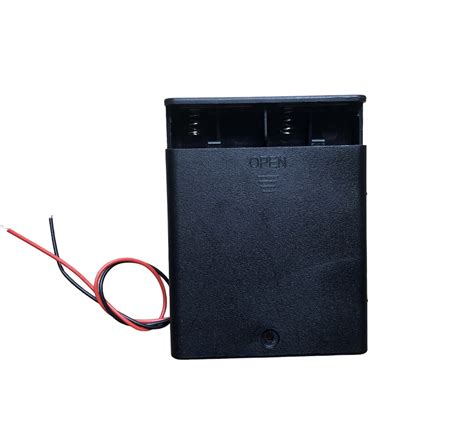 Hộp đựng Pin Aa 15v Pin Con Thỏ Có Nắp đậy Switch Onoff đấu Nối T