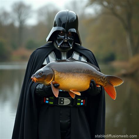 Darth Vader Fishing In Cotswolds Lake Stable Diffusion Online