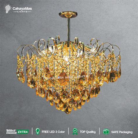 Jual Lampu Hias Gantung Kristal Ruang Tamu Kamar Lobby Hall Dll