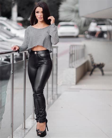 Lederlady ️ Leather Pants Outfit Leather Trousers Leather Leggings