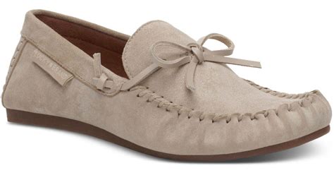 Lucky Brand Suede Gevvie Moccasin Loafer Flats Lyst