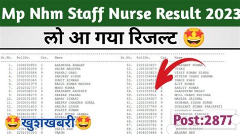 Mp Nhm Staff Nurse Result About Mp Nhm Staff Nurse Result