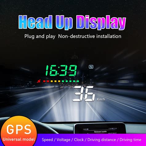 Hud Display Car Head Up Display Gps Speedometer Obd Obd Head Up