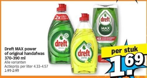 Dreft Max Power Of Original Handafwas 370 390 Ml Promotie Bij Albert Heijn