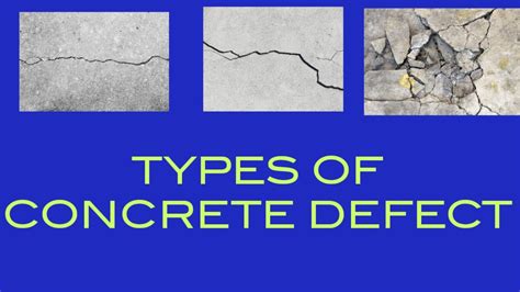 Types Of Cracks In Concrete Types Of Concrete Defects Youtube