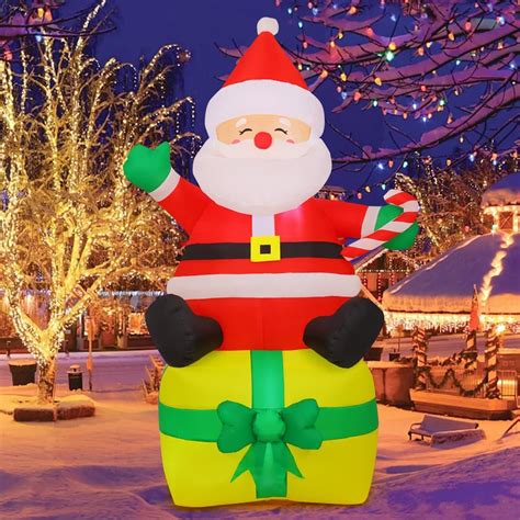 Comin 7 Ft Christmas Inflatables Santa Claus Outdoor