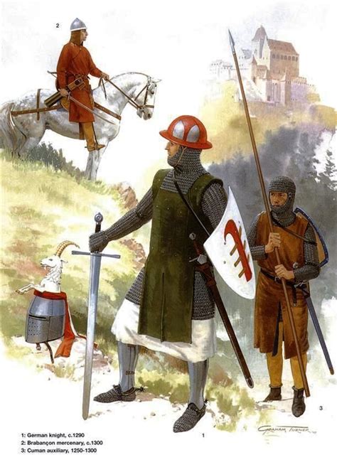 Soldiers Of Middle Europe 13th Century High Middle Ages Medieval