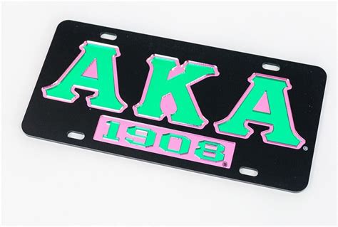 Aka 1908 Black Front Plate Alpha Kappa Alpha In 2022 Alpha Kappa