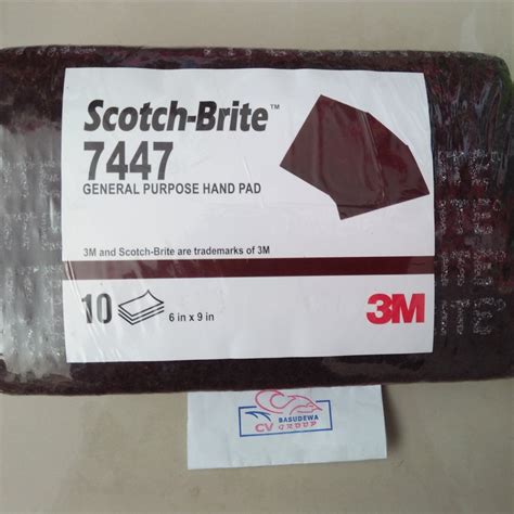 Jual SCOTCH BRITE AMPLAS GENERAL PURPOSE HAND PAD 3M 7447 Shopee