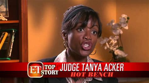 Hot Bench Judge Tanya Acker With Entertainment Tonight Youtube