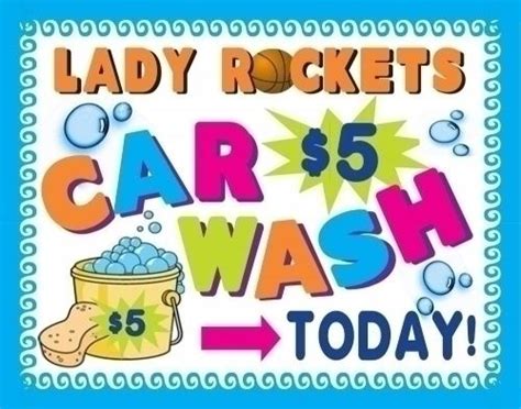 Make a Car Wash Fundraiser Poster | Raise Money Project | Car Wash ...