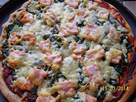 Lachs Spinat Pizza à la Mama Chefkoch