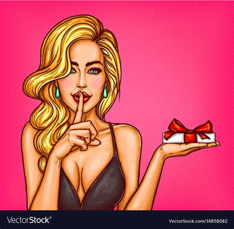 Pop Art A Sexy Girl Royalty Free Vector Image Vectorstock