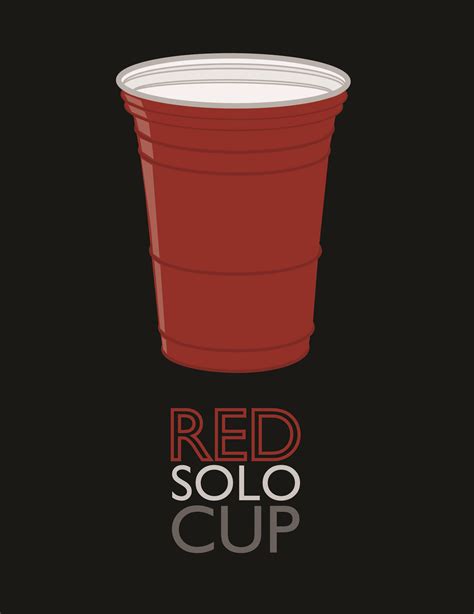 Red Solo Cup Poster. | Red solo cup, Solo cup, Cup