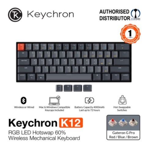 Keychron K Rgb Non Backlight Hot Swappable Wireless Mechanical