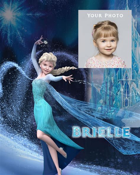 Custom Personalised Elsa Poster Custom Portrait From Your Photo