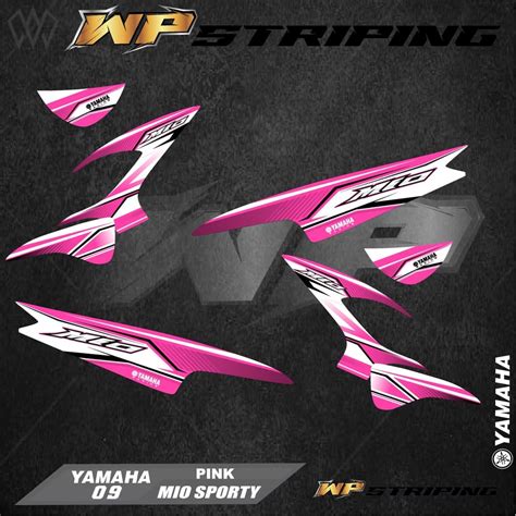 Jual Stiker Striping MIO SPORTY Sticker Variasi List Skotlet Motor