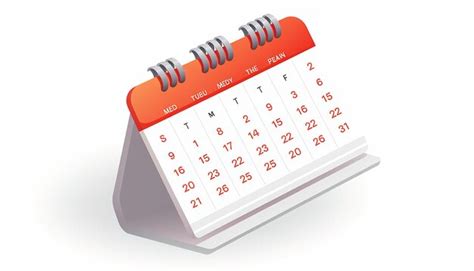Premium Photo Calendar Page Icon With Dates And A Plain White Background