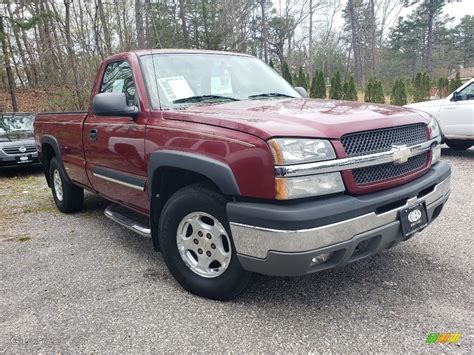 2004 Victory Red Chevrolet Silverado 1500 Ls Regular Cab 4x4 132962675 Car