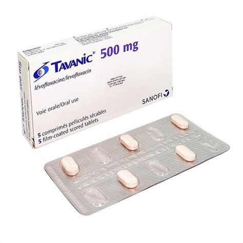 Tavanic 500mg Levofloxacin Hộp 5 Viên Dược Phẩm Hồng Phát