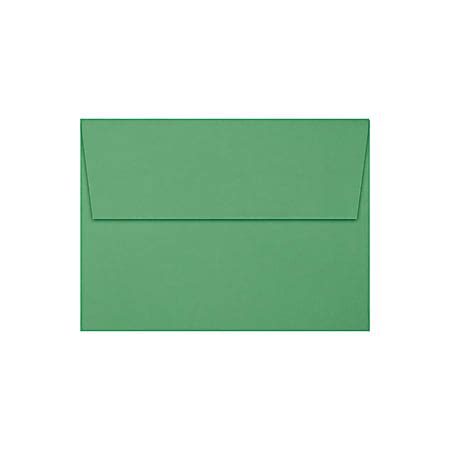 LUX Invitation Envelopes A6 Peel Press Closure Holiday Green Pack Of