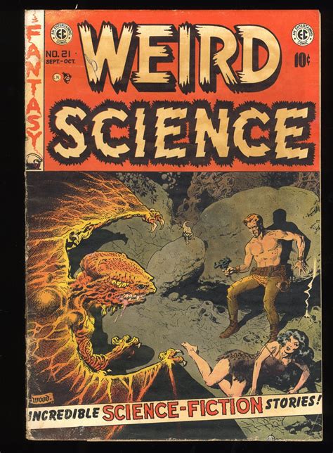 Weird Science 21 GD 2 5 EC Confidential Wally Wood Cover Art