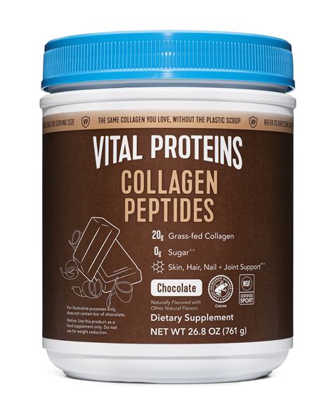 Buy Vital Proteins Chocolate Collagen Powder Supplement Type I Iii