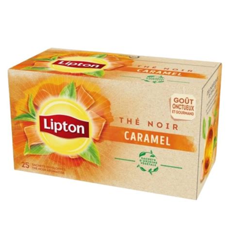 Lipton Th Noir Caramel Sachets G G Bonheur Home