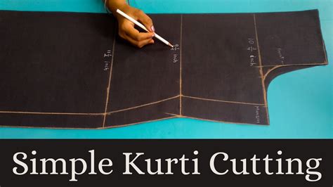 कुर्ती कटिंग Simple Kurti Cutting Step By Step And Easy Way Youtube