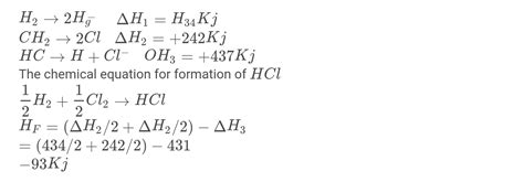 Bond Dissociation Enthalpy Of H Cl And Hcl Are And Kj