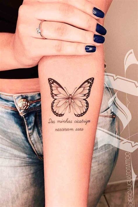 Tatuagem feminina para se inspirar Vamos Mamães Tatuagem Frases