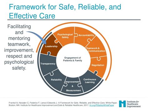 Ihi Framework For Safe Reliable Effective Care