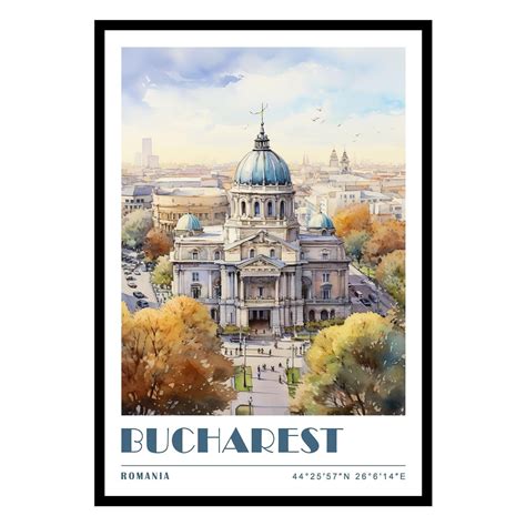 Eastern Print Bucharest Poster Romania Poster Romania Wall Art