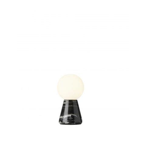 Lampe De Table CARRARA Villeroy Boch Verre Blanc Et Marbre Noir