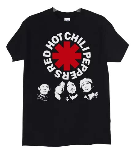 Polera Red Hot Chili Peppers Logo Faces Rock Abominatron Cuotas Sin Inter S