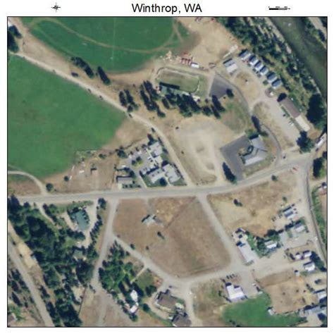 Aerial Photography Map Of Winthrop Wa Washington