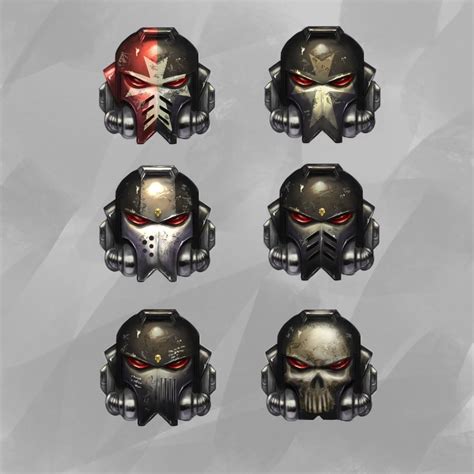 Drew Cichy On Instagram Second Set Of Black Templar Helmet Variants