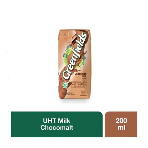 Jual Susu Coklat Uht Greenfield Chocomalt Milk Ml Shopee Indonesia