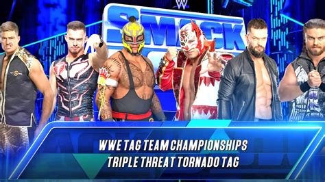 Wwe 2k23 Rey Mysterio And Dragon Lee Vs Austin Theory And Grayson Waller Vs Finn Balor And Jd Mcdonagh