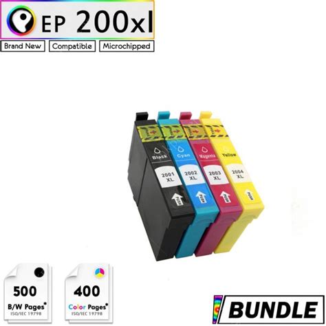 Premium Compatible Epson Xl Extra Large Ink Cartridge Rainbow Set