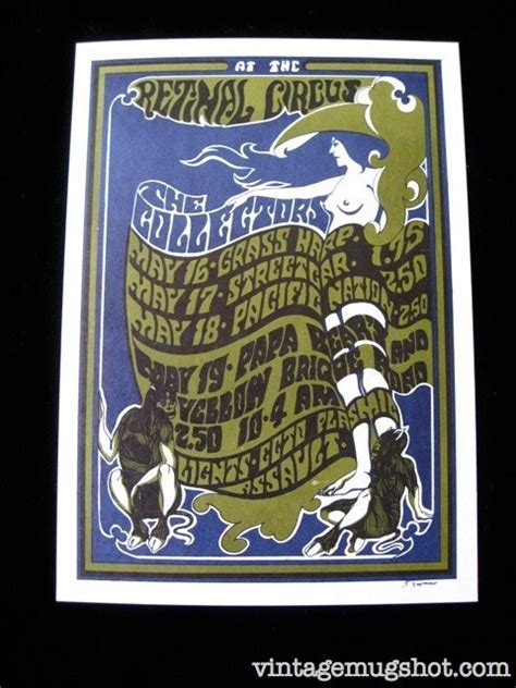 NUDE Original Concert Psychedelic Postcard Vancouver Etsy