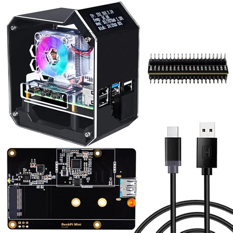 Buy GeeekPi Mini Tower NAS Kit For Raspberry Pi 4 Pi 4 ICE Tower