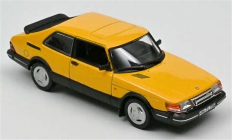 Modellino In Miniatura Saab 900 1 43 Norev Turbo 16 Giallo 1992