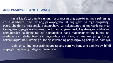 Lesson Paggalang At Pagsunod Sa Magulang Ppt