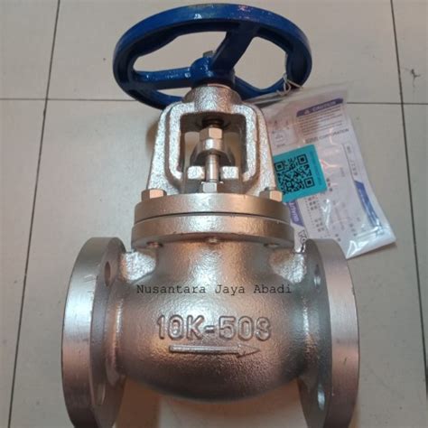 Jual Globe Valve Onda Cast Iron Jis K Inchi Flange Connection Dn