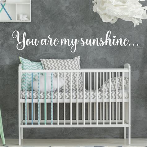 You Are My Sunshine Wall Decal - Etsy