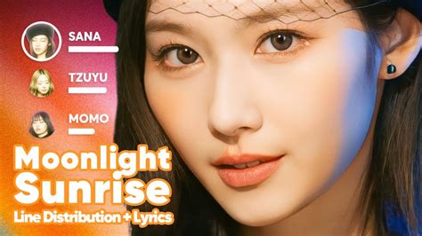 Twice Moonlight Sunrise Line Distribution Lyrics Karaoke Patreon