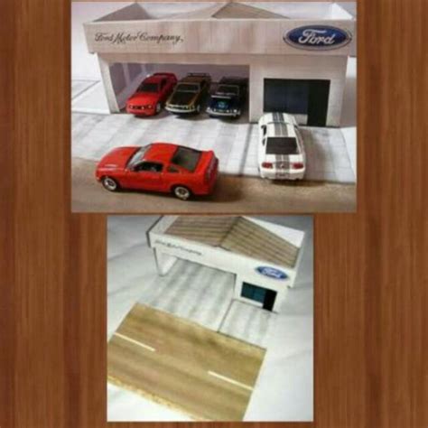 Jual Diorama Papercraft Showroom Car Skala 1 64 Shopee Indonesia